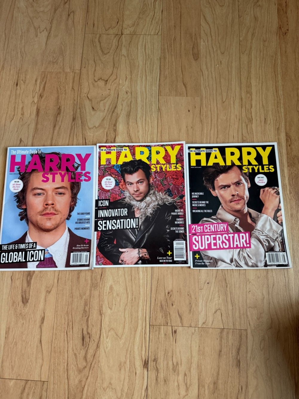 Harry Styles Magazine Lot - Set of 3 Collectible Covers